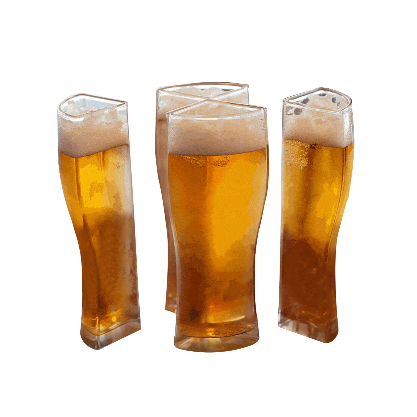 Super Schooner Beer Glasses Mug Cup Separable 4 part Large Capacity Thick Beer Mug Glass Cup Transparent for Club Bar Party Home