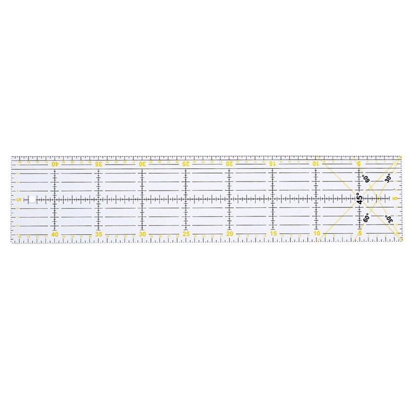 5 unids/set rectángulo Patchwork dibujo recto reglas costura a medida herramientas de artesanía