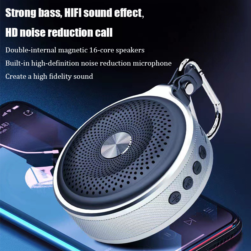 Mini Bluetooth Speaker Outdoor Hifi Subwoofer Portable Hands-free Call Music Sound Box TF Card MP3 Player Computer Loudspeaker