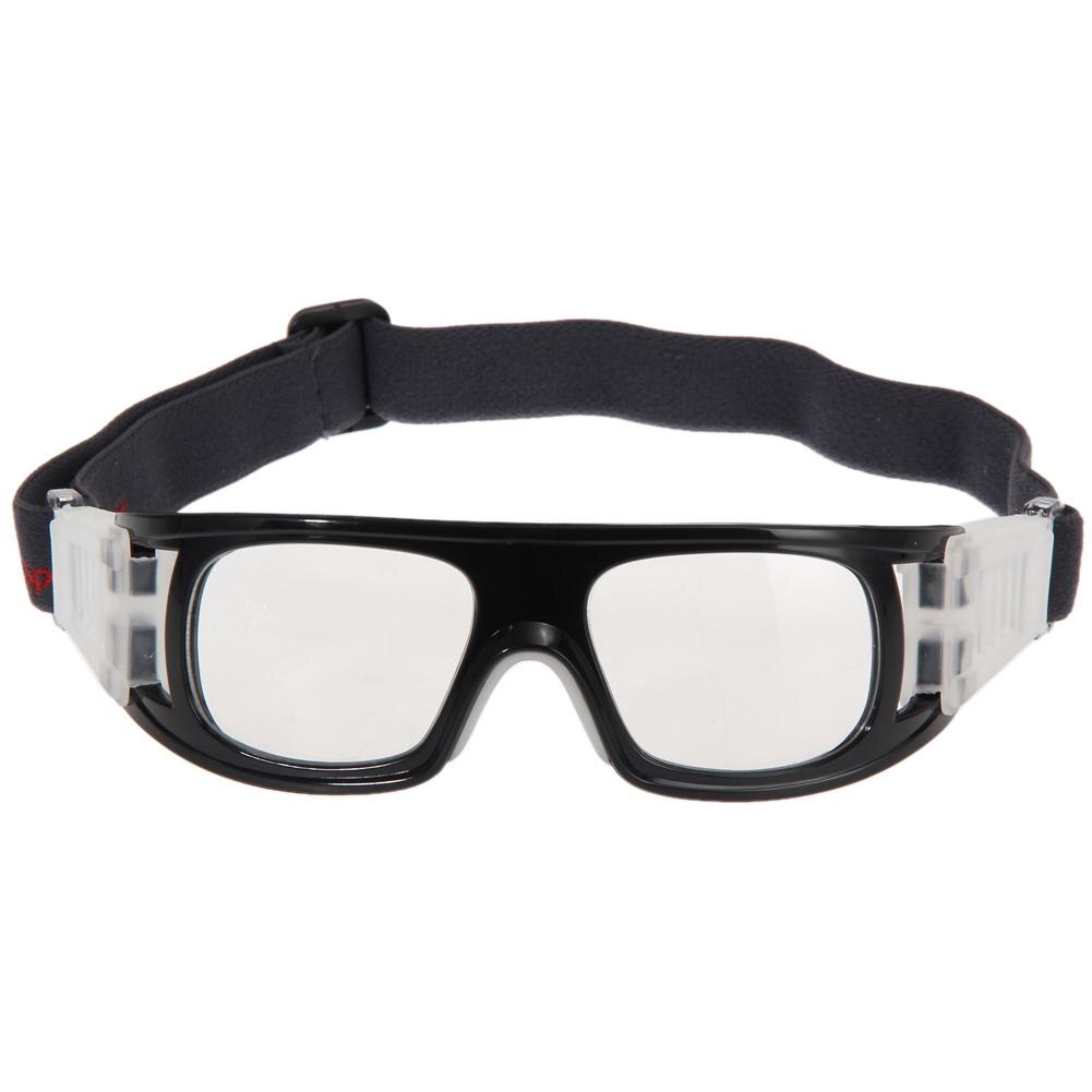 Veiligheid Basketbal Voetbal Sport Beschermende Goggleketball Bril Eyewear Voor Rugby Buitensporten Bril Stofdicht: Black