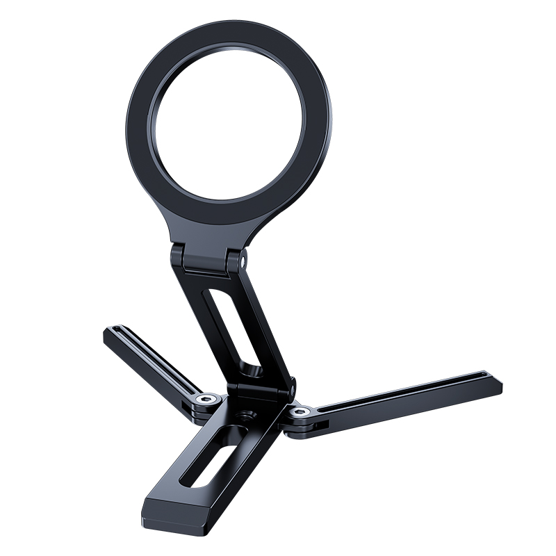 Multifunctional Magnetic Mobile Phone Holder Double Folding Desktop Phone Stand Portable Lazy Bracket for iPhone 16 15 14 13 12: Default Title