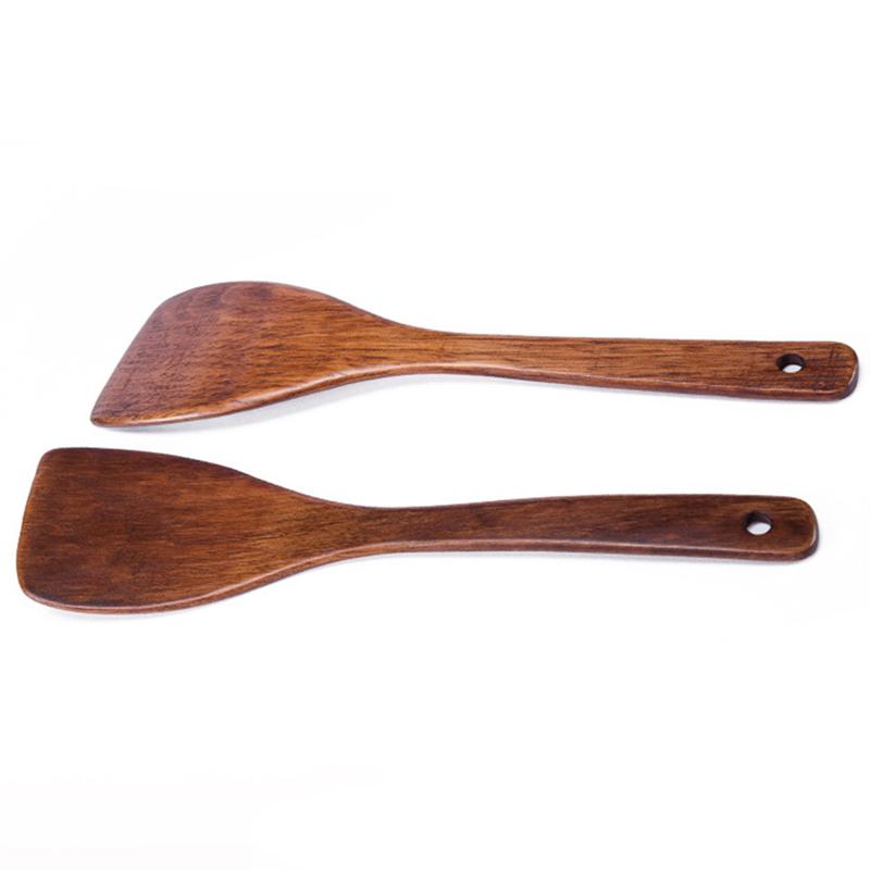 1 Pc Milieuvriendelijke Huishoudelijke Hout Non-stick Pan Spatel Schop Rijst Lepel Kookgerei Turner