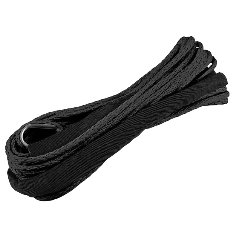 Syntetisk spil reb , 1/4 x 50ft syntetisk spil reb kabel til atv utv suv lastbil bådspil