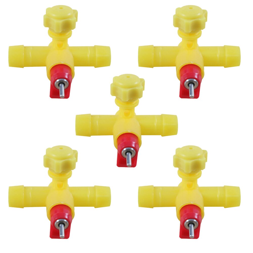 3 Manier Kip Kippen Kwartel Drinken Bowls Kooi Gevogelte Kuiken Drinknippels Kip Apparatuur Kwartel Feeders: 5PC