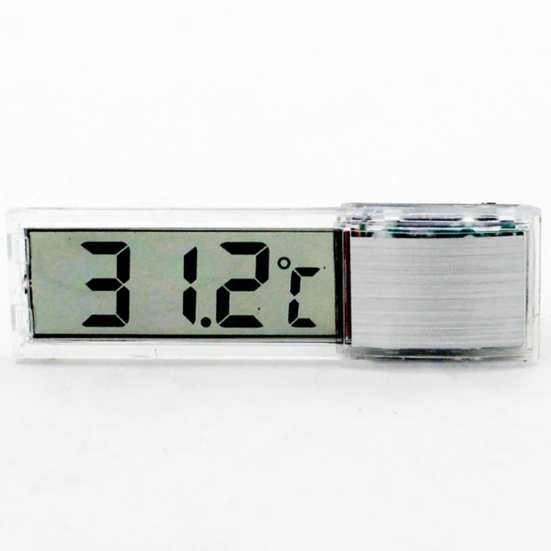 Termómetro Digital LCD electrónico para acuario, medidor de temperatura para pecera, accesorios para pecera, 1 piezas: Plata
