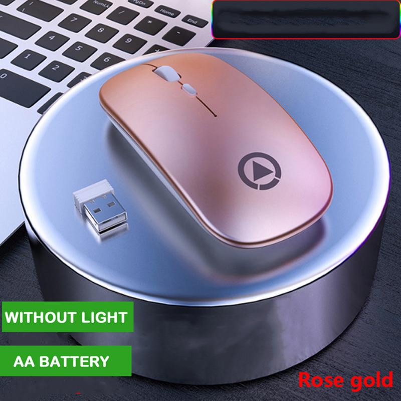 Drahtlose Maus RGB Wiederaufladbare Maus Drahtlose Computer Schweigen FÜHRTE Hintergrundbeleuchtung Ergonomisches Gaming Maus Für Laptop PC Büro: 04 Battery version