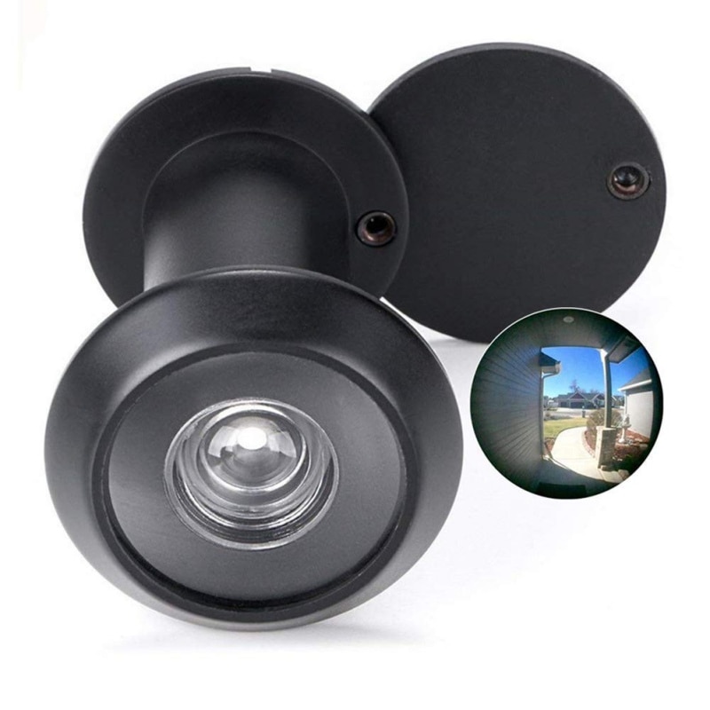 Safety Door Viewer Peephole Front Door Viewer With Privacy Cover 180-Degree Door Viewer