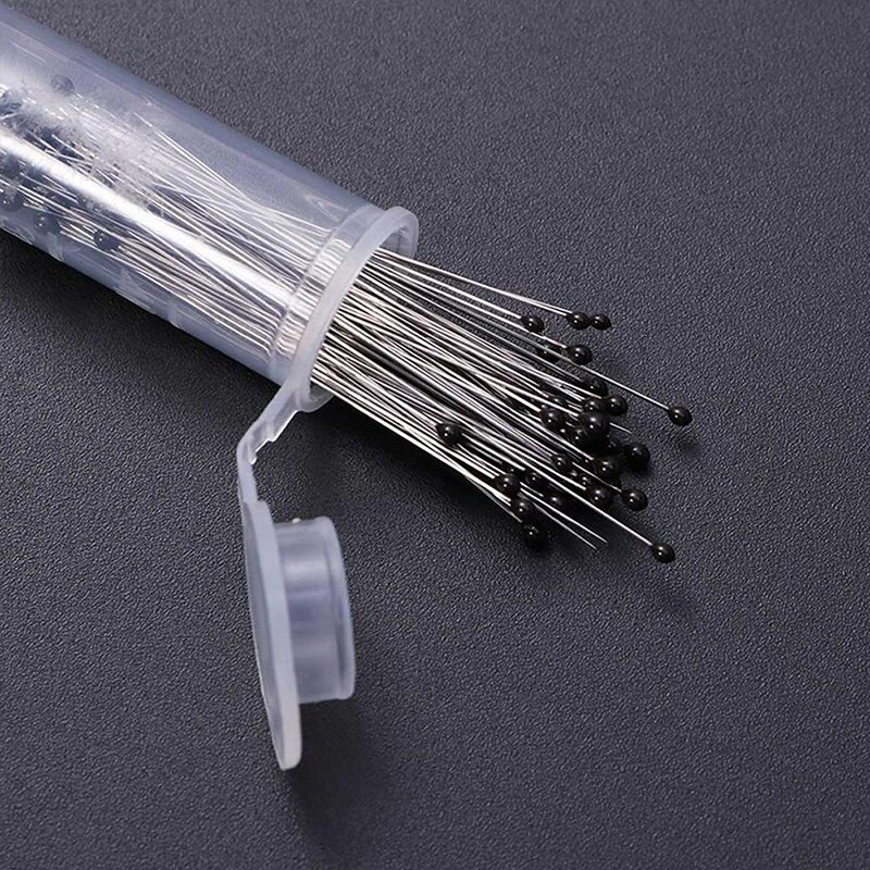 100Pcs Rvs Specimen Naald Met Opbergdoos Insect Pinnen Voor School Lab Entomologie Body Dissectie Insect Naald
