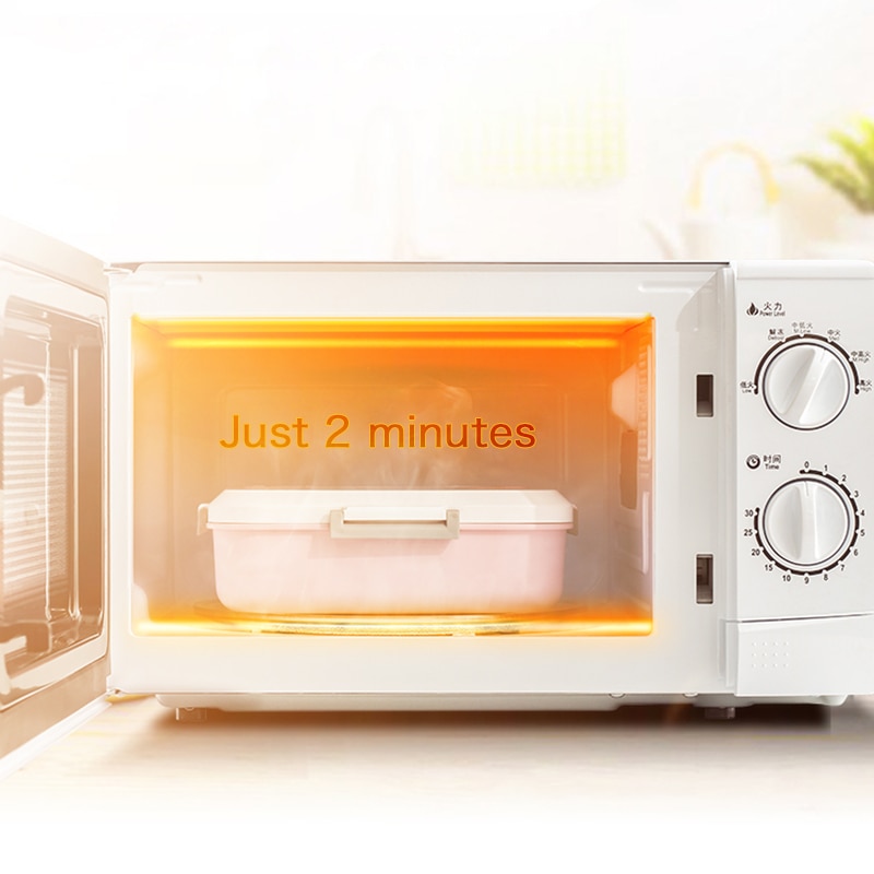 TUUTH Microwave Heating Lunch Box Phone Stand Bento Box Dinner Food Container Box for Kids School Picnic Office Workers