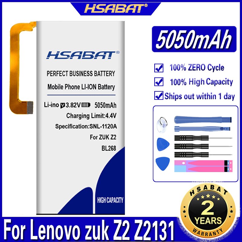 HSABAT 3600mAh-5600mAh BL268 BL263 BL255 Batterie für Lenovo ZUK Z2 Z2131 / ZUK Z2 pro Z2Pro / ZUK Z1