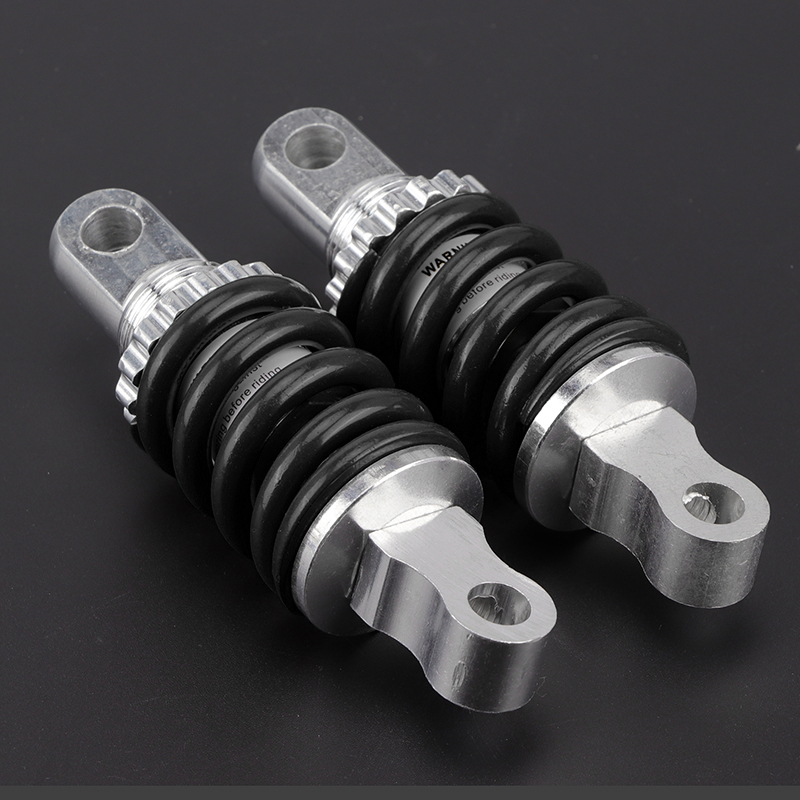 Amortiguador Universal de 105MM, suspensión trasera de 6mm, resorte para patinete eléctrico, Go kart, Dirt Pocket Bike, accesorios para motocicleta: Negro