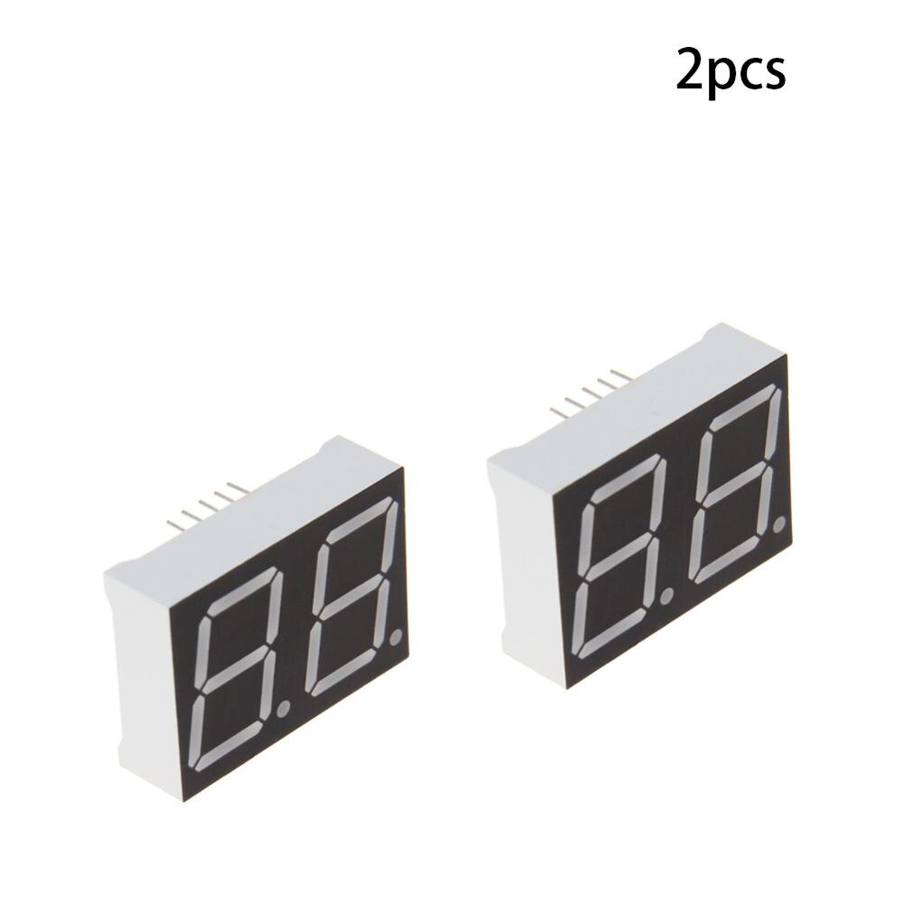 2 ~ 20 st gemensam katod / anod led display 2 bitars digitalt rör 10 stift 7 segment 2v 20ma röd/grön led segment displayer: 8021ah x2 st
