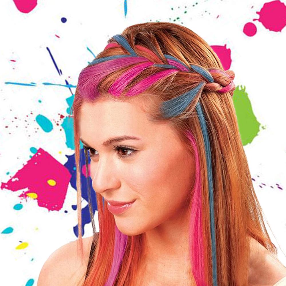 Mini Haarkleur Dye Kam 6 Kleuren Persoonlijke Salon Gebruik Tijdelijke Kleurpotloden Haar Verven Tool Kleur Krijt
