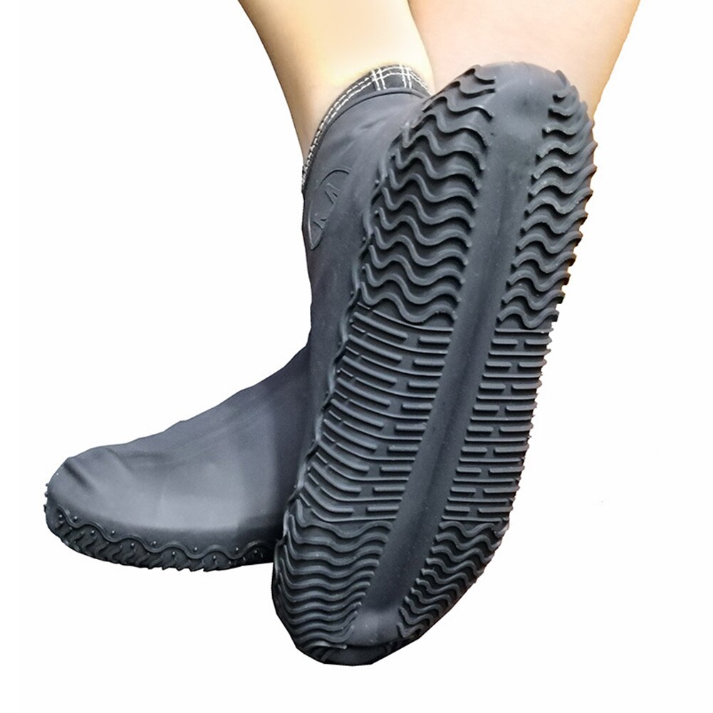 Silicone imperméable chaussures couvre cyclisme pluie réutilisable couvre-chaussures Silicone Latex élastique chaussure couverture chaussures organisateurs beignet