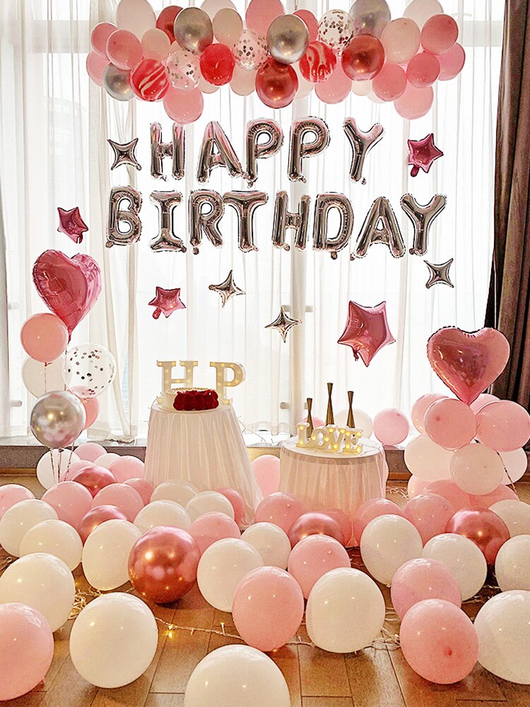 Junge Glücklich Geburtstag Party Dekoration Ballon Zehn Jahre 10 Jahre Alt 12 Jungen Party Szene Layout Hintergrund Wand Requisiten
