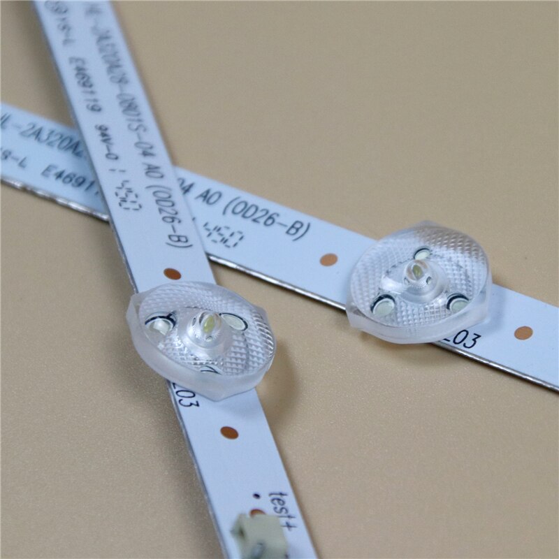 3PCS LED Array Bars HL-2A320A28-0801S-04 A0 (OD26-B) LED Backlight Strips TV'S Matrix Kit LED Lamps Lens Bands LC320DEXJ-SEE1