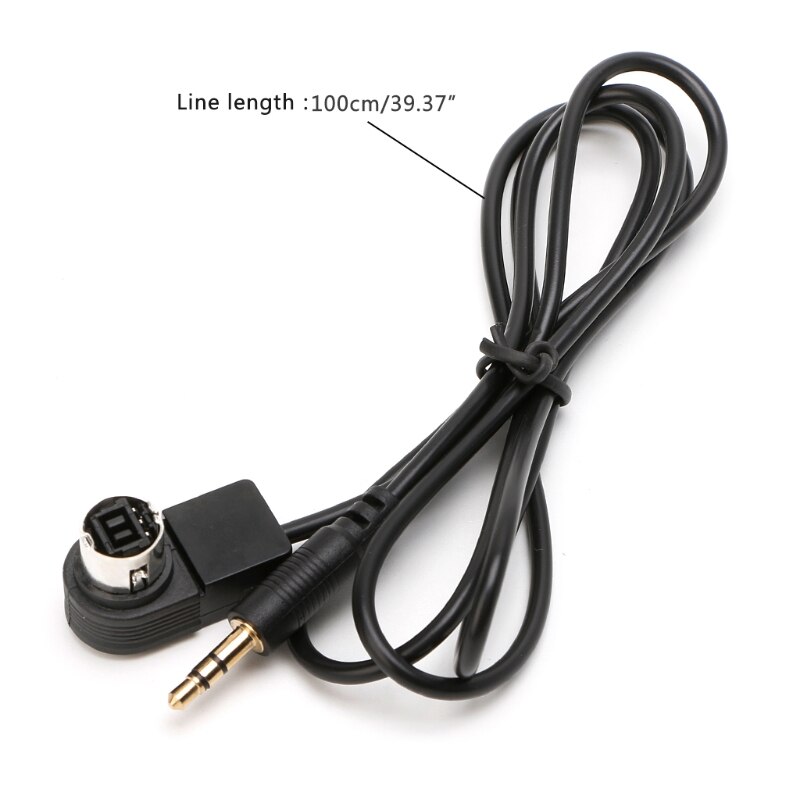 3.5mm Car Aux Input Cable Mini Plug Jack For Alpine Ai-net Iphone Mp3 Ornate