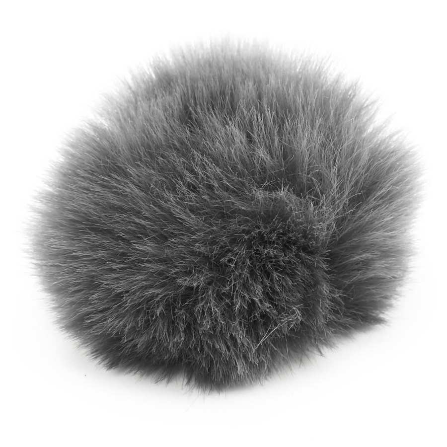 Windschutz für lavalier-mikrofone, kunstfell-ansteckmikrofon-windschutz zur geräuschreduzierung für lavalier-mikrofone mit 1cm/0.4in öffnungen