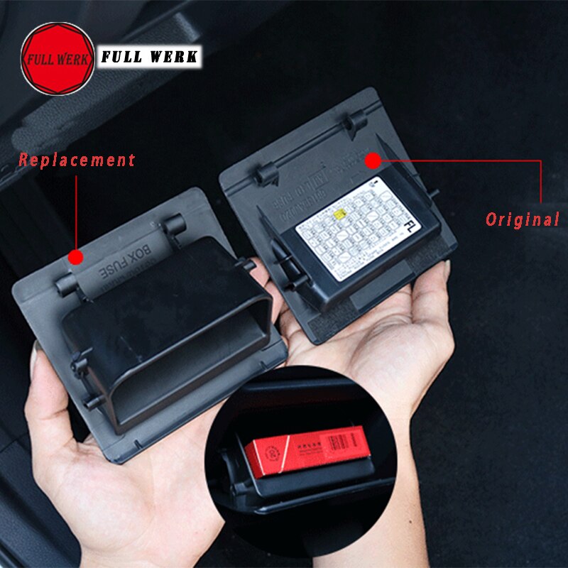 PVC Car Inner Interior Fuse Cover Storage Box Tray Container Holder Case for Subaru XV 12-18 Forester 13-18 19 Outback Accessori