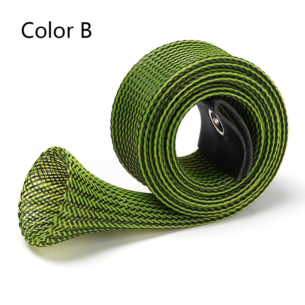 1Set Fishing Rod Tie Outdoor Elastic Bandage Fastener Straps Tip Cover Reusable Sleeves Pole Glove Truss Cane Protector Case: type2 B