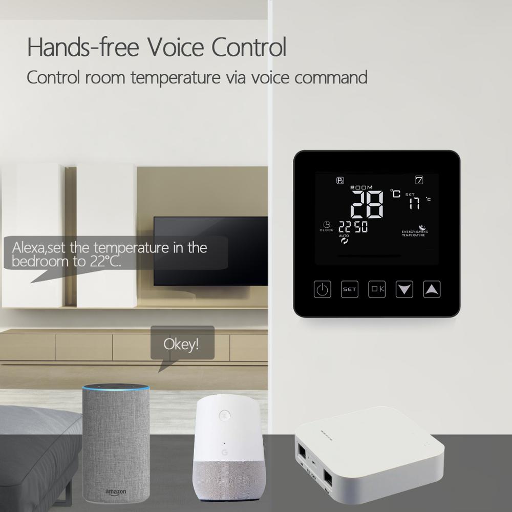 Tuya smart zigbee termostat temperatur controller hub påkrævet vand/elektrisk gulvvarme vand support alexa google home
