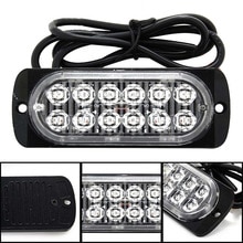 12 LED Urgent Light 36W Off-road Car Trucks Safety Urgent Working Fog Red Light Lamp 12V~24V 36W 333mA