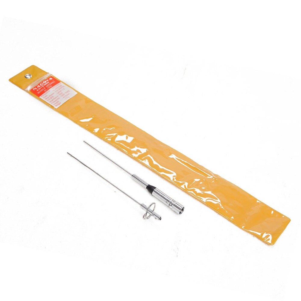 NAGOYA NL-770S VHF/UHF 144/430MHz Dual Band 2.15/3.0dBi 150W High Gain Amateur Car Radio Mobile Radio SL16/UHF-J/M Type Silver