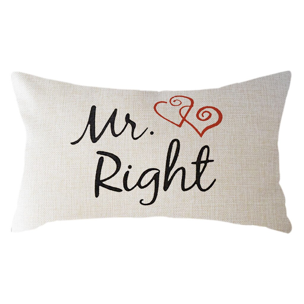 Minimalistische Valentijnsdag Kussensloop Linnen 30X50Cm Kussenhoes Woondecoratie Woonkamer Подушки Декоративные Cojines sofá: B