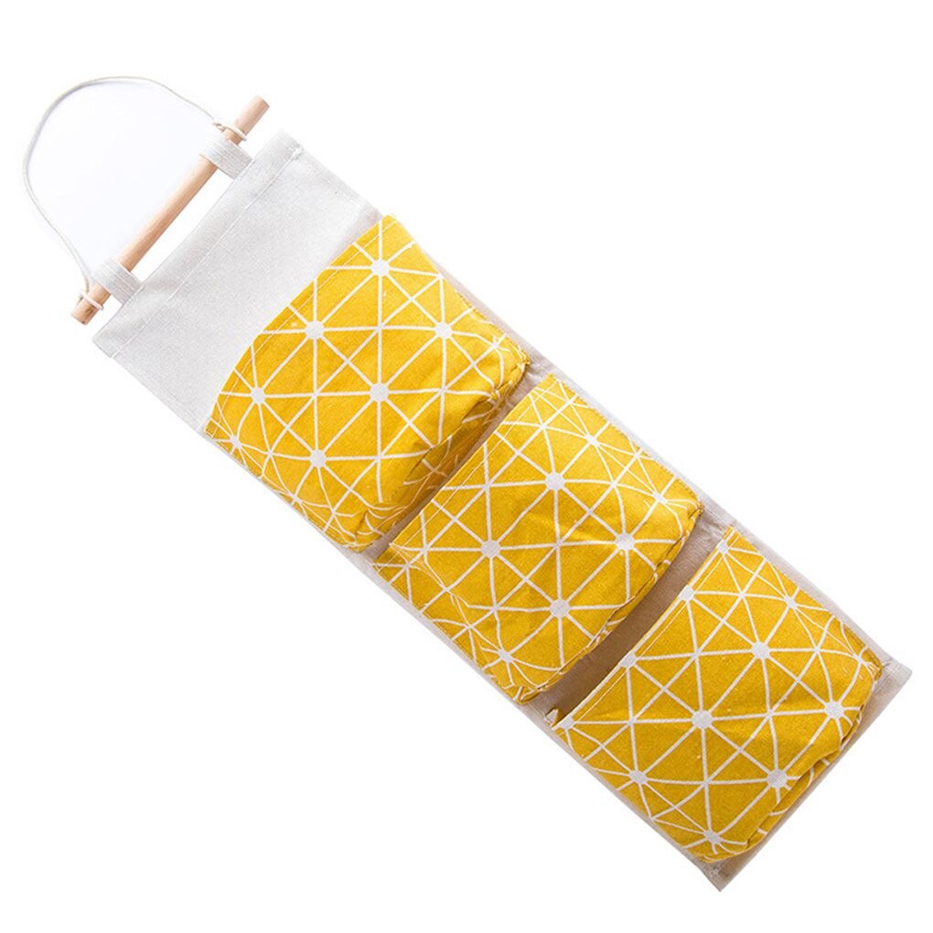 Cool Home-organizador colgante para armario con 3 bolsillos, bolsa de almacenamiento a rayas, para habitación de niños, Puerta del dormitorio, llaves, organizador de teléfono móvil,: 1