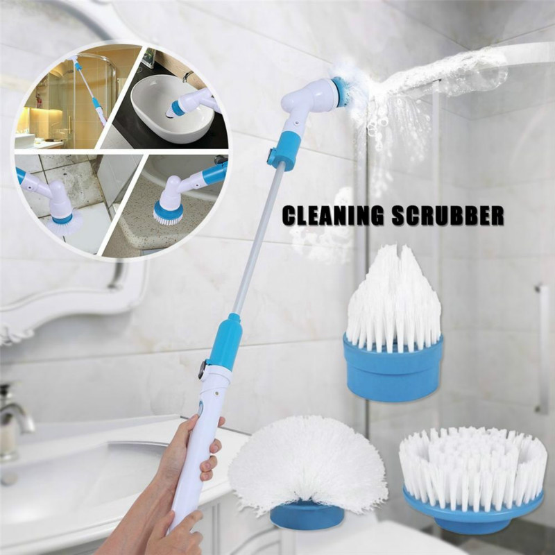 Brosse de nettoyage électrique Turbo, nettoyeur étanche, charge sans fil, salle de bain, cuisine, ensemble d&#39;outils de nettoyage, directe