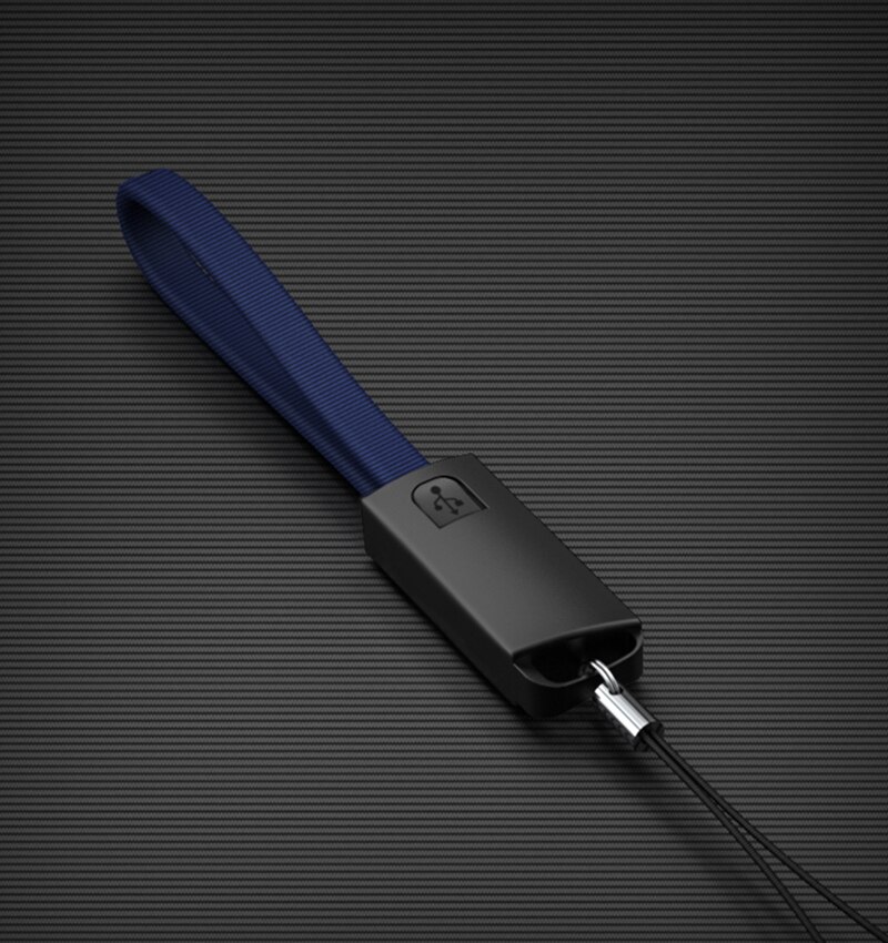 Data USB Keychain Portable Charger Charge Fast Cable for iPhone 6 S 6S 7 8 Plus X 10 XR XS MAX 5 5S SE Phone Accessory Wire Cord: Blue