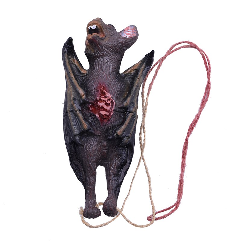 Horror halloween ornament hængende vedhæng skræmmende blodig mus flagermus finger hængende rekvisitter hjemsøgt hus halloween dekorationer: B04