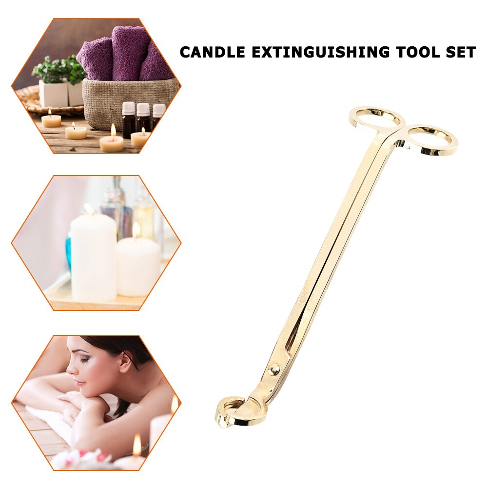 Candle Wick Trimmer Stainless Steel Aromatherapy Candle Scissor Oil Lamp Trim Durable Traceless Cutter Snuffer Tool Hook Clipper