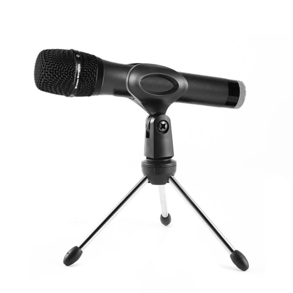 Mini Desktop Microphone Stands Universal Adjustable Microphone Holder Mic Tripod Stand Desktop Bracket M-1