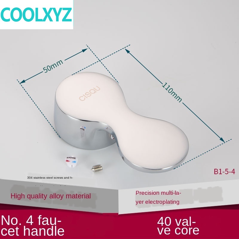 Kraan Handvat Handvat Schotel Wastafel Douche Schakelaar Wijzerplaat Warm En Koud Water 25 35 40 Spool Reparatie Onderdelen: Licht Geel