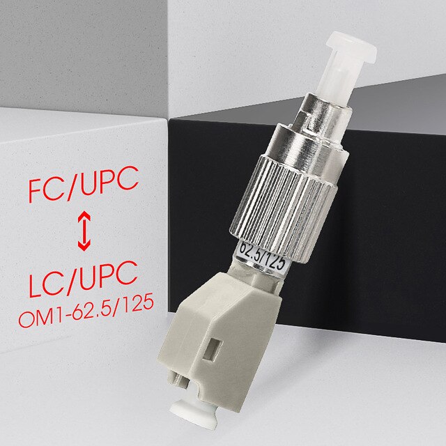 5PCS LC Female To FC Male Optical Power Meter Visual Fault Locator Fiber Optic Hybrid Adapter simplex Single mode Optic: OM1-62.5-125