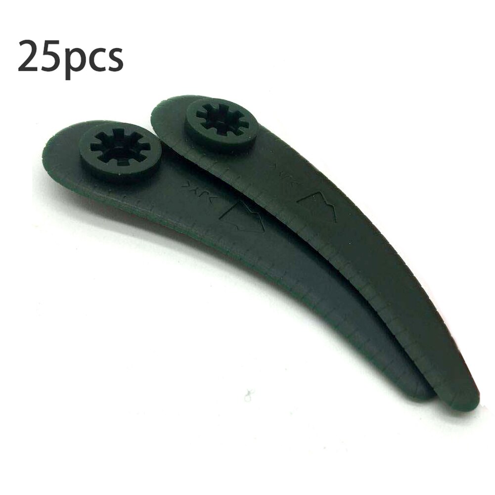 25 st plastblad för bosch art 23-18 li/26-18li grästrimmer trimmer plast trädgårdsgräsklippare plastblad: A2