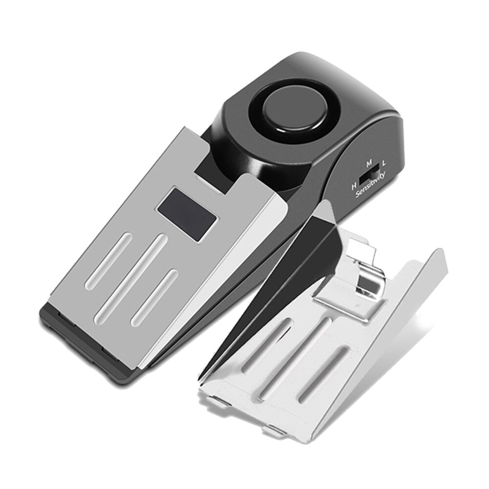 Wireless Door Stop Vibration Alarm Door Stop Portable Safely Security Detection Wedge Alert Home Travel Security System