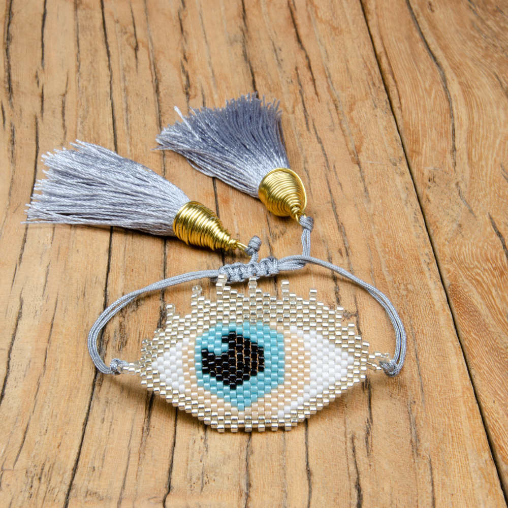 ZHONGVI Evil Eye Bracelet For Women Perles MIYUKI Bracelet Jewelry Lucky Turkish Eye Pulseras Mujer Crystal Handmade