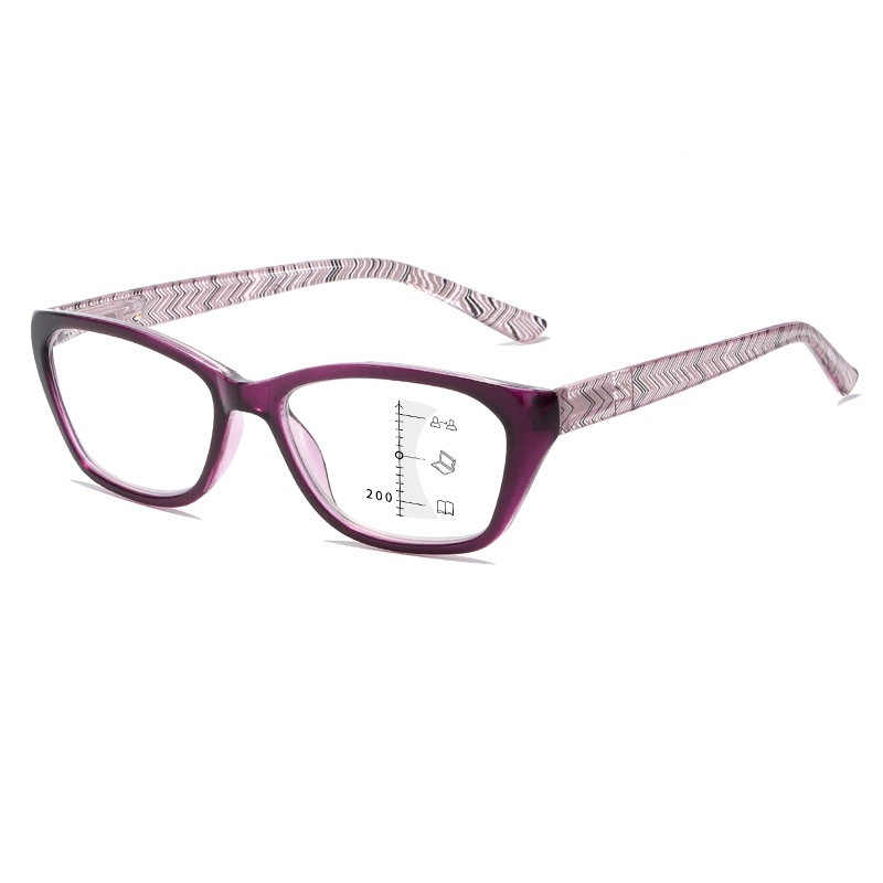 Zilead Multifocal Progressive Reading Glasses Retro Anti Blue Light Women Men Far And Near Intelligent Zoom Presbyopic Eyewear