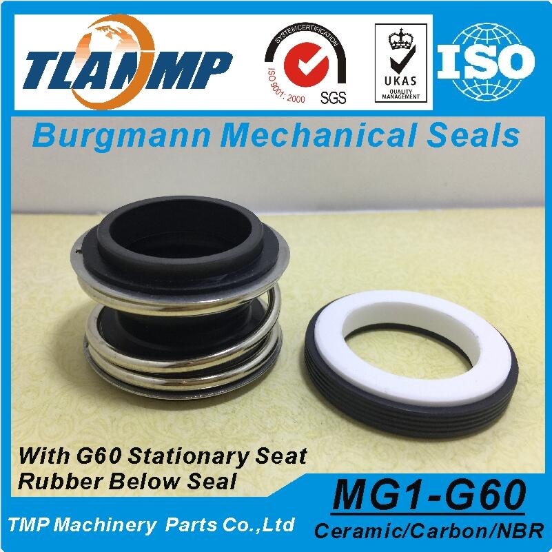 MG1-19 (MG1/19-G60) Burgmann Mechanische Dichtungen für Wasser Pumpen mit G60 stationäbetreffend sitz, 109-19 ,MB1-19 Gummi Gebrüll pumpe dichtungen: CA-SIC-NBR