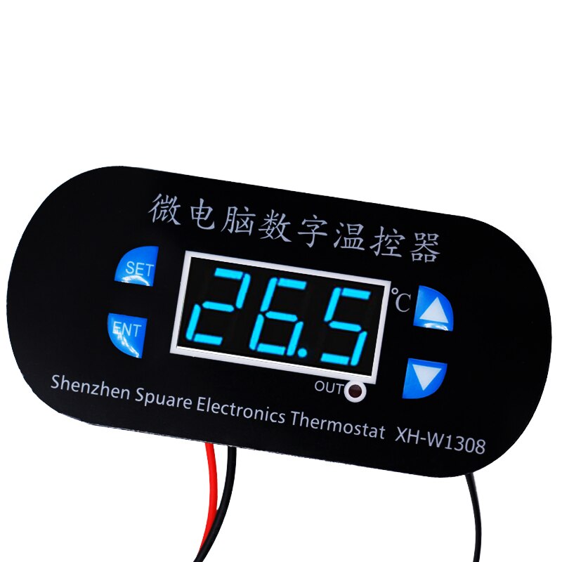 W1308 dc 12v digitale koele warmtesensor temperatuurregelaar instelbare thermostaat schakelaar thermometerregeling blauw licht: Default Title