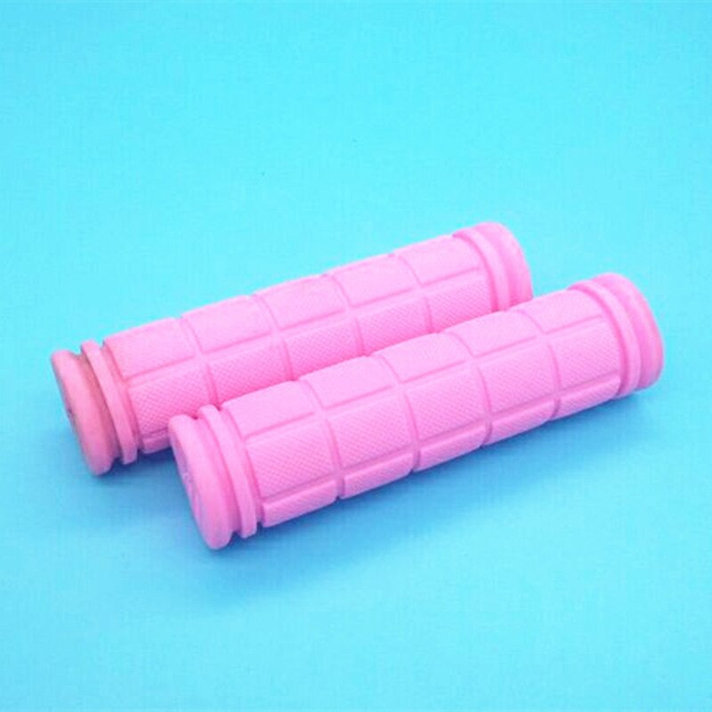 Rubberen Grip Handvat Handvatten Kleurrijke Anti-Slip Kind Kinderen Kids Fiets Fietsen Bar Grips Hand Cover Mtb Fietsen onderdelen: pink