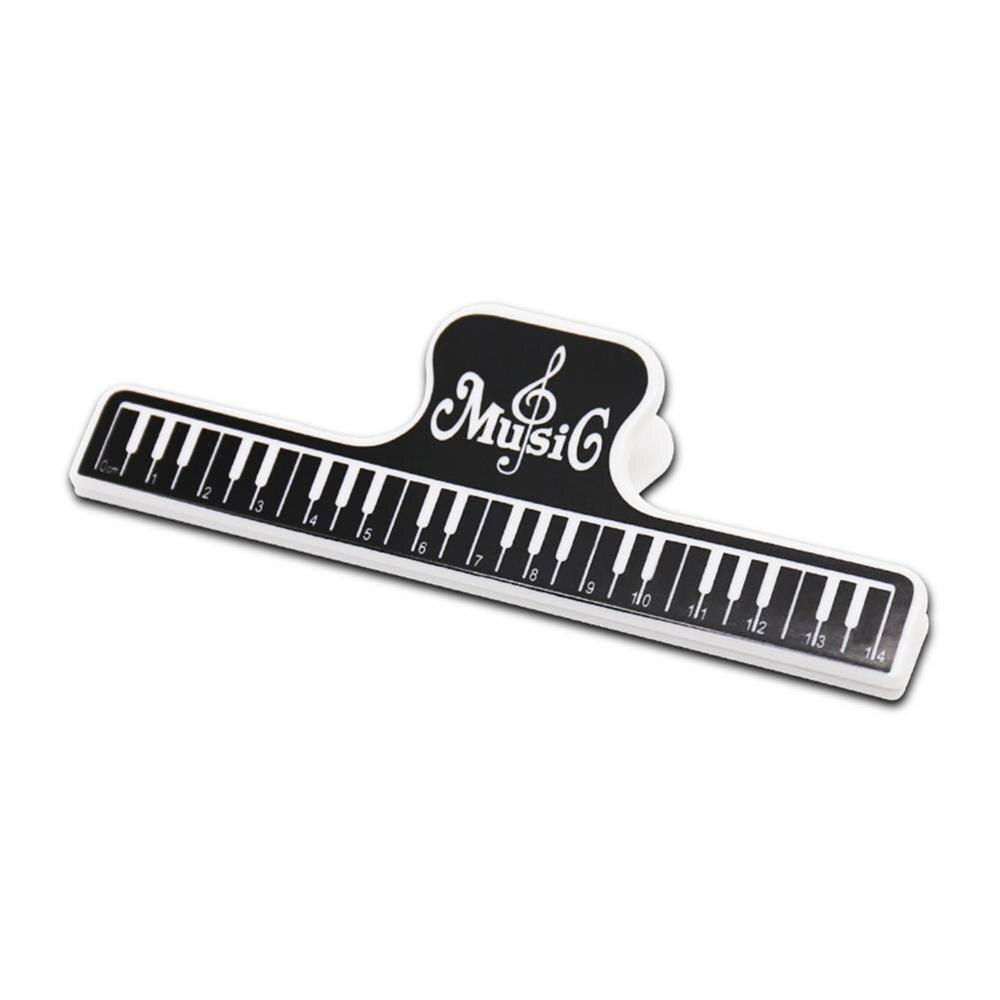 1 Pieces 15cm Plastic Piano Sheet Music Fixed Clip Book Musical Violin Holder Instrument Pianist Paper Guitar Accessories Z0J9: black