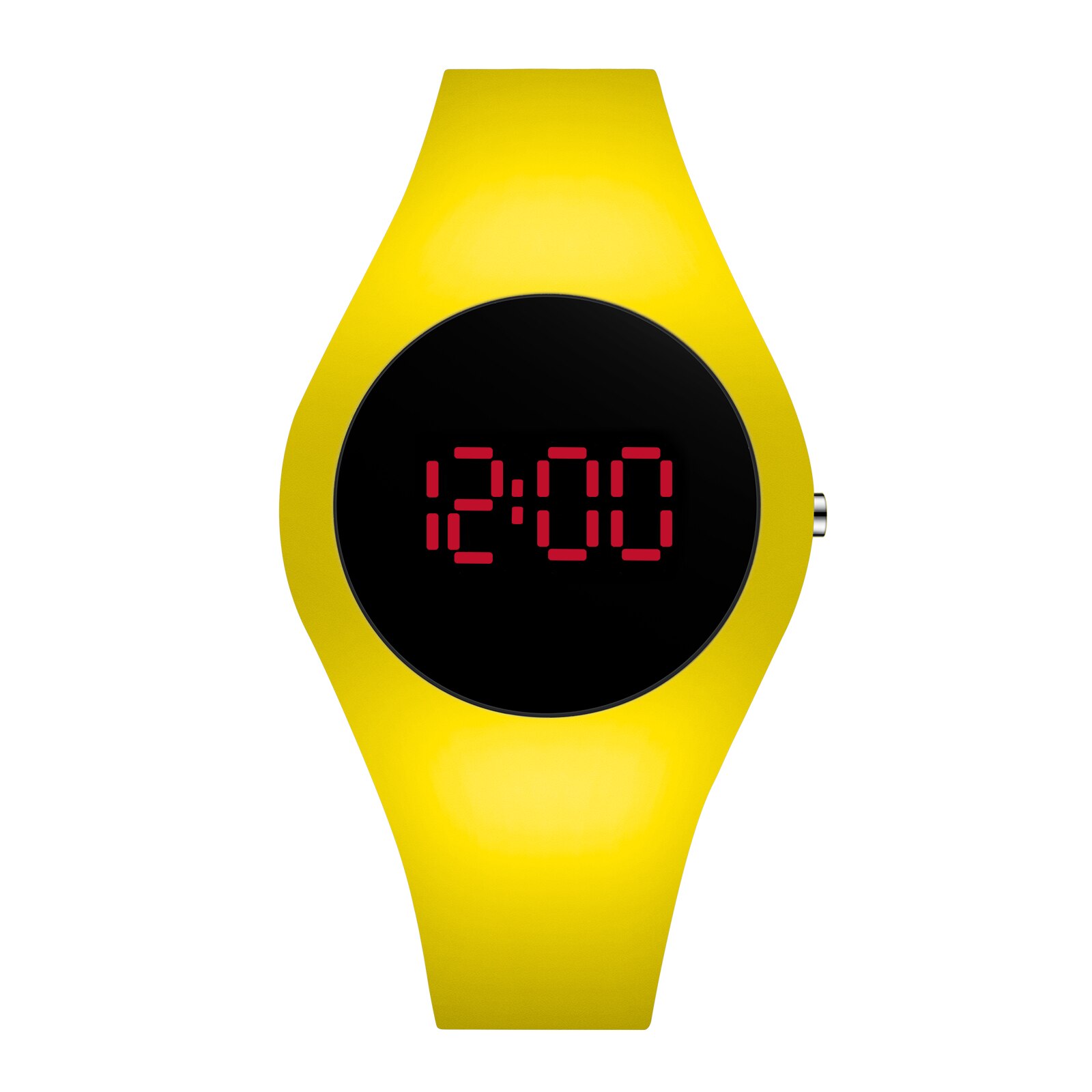 Reloj de para hombre, Ultra delgado, redondo, deportivo, reloj electrónico para estudiantes, reloj Digital impermeable para hombres, reloj Digital para mujer, reloj masculino