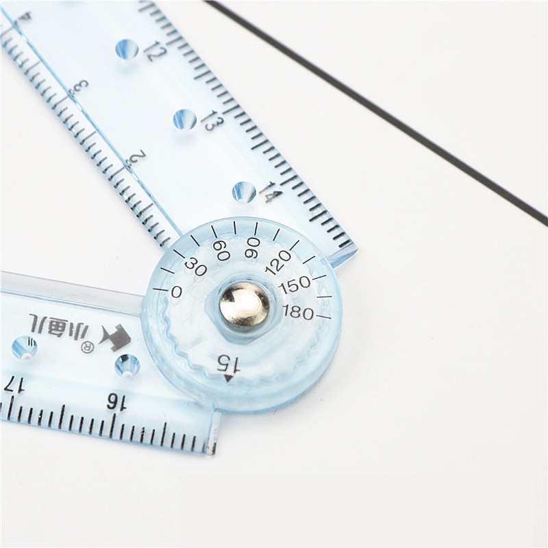 4 Teile/satz Schüler transparent herrscher Rechten winkel dreieck lineal 30cm klapp lineal Mathematische geometrische zeichnung messung