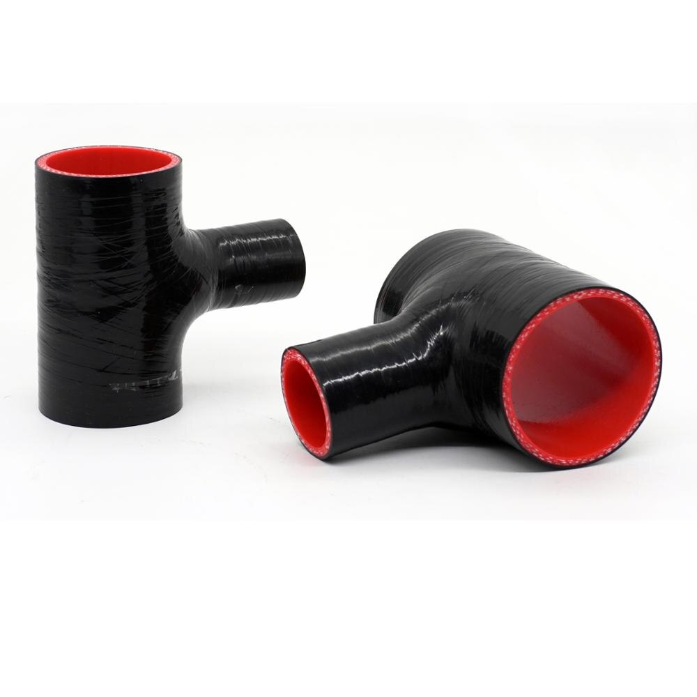 R-EP T Shape Silicone Hose 70x25mm Turbo Silicone Rubber Joiner Inter cooler for Intercooler Tube High Pressure Flexible