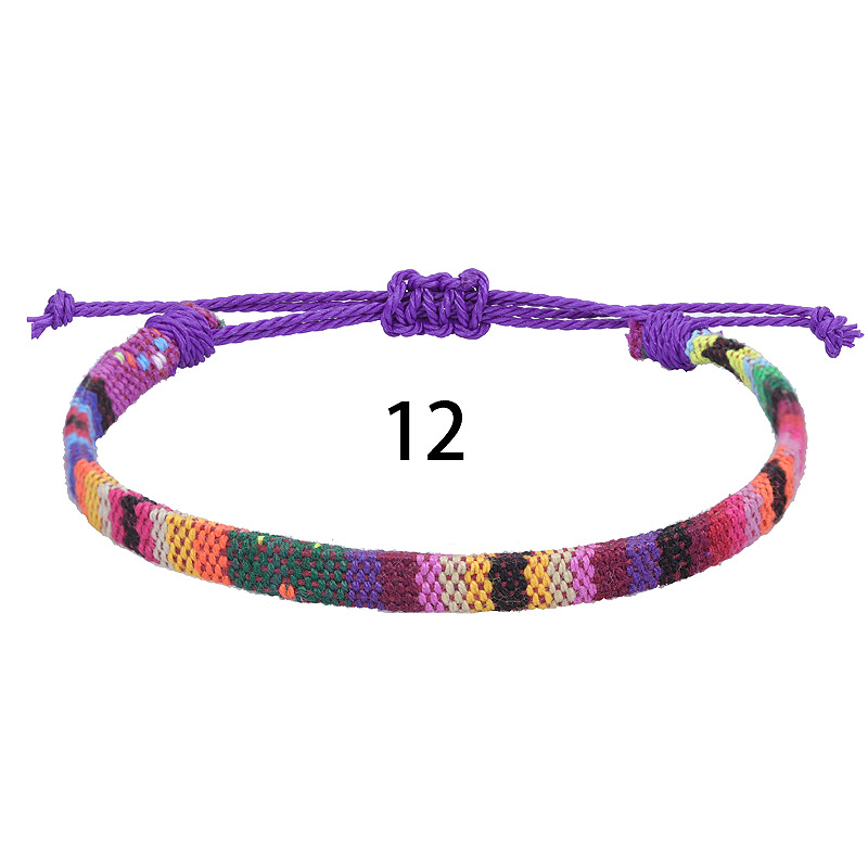 Fußkettchen für Frauen, gewebter Stoff, Fußbein-Armbinde, Männer, handgefertigt, Seil, Geflecht, Knoten, Strand, Barfuß, Webart, ethnischer Boho, verstellbarer Charme: Rose Gold Farbe