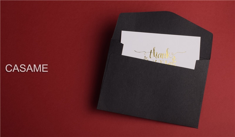 10 stk / lot sort hvidt håndværkspapir konvolutter vintage europæisk stil invitationer til kort bryllup