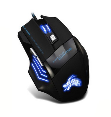 Ergonomic Wired Gaming Mouse LED 5500 DPI USB Computer Mouse Gamer RGB Mice X7 Silent Mause With Backlight Cable For PC Laptop: 6 key